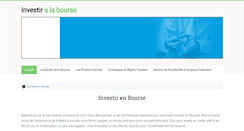 Desktop Screenshot of investir-a-la-bourse.com