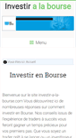Mobile Screenshot of investir-a-la-bourse.com