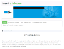 Tablet Screenshot of investir-a-la-bourse.com